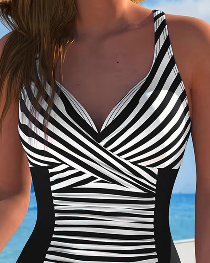 Aurora | Costume Righe Colorblock